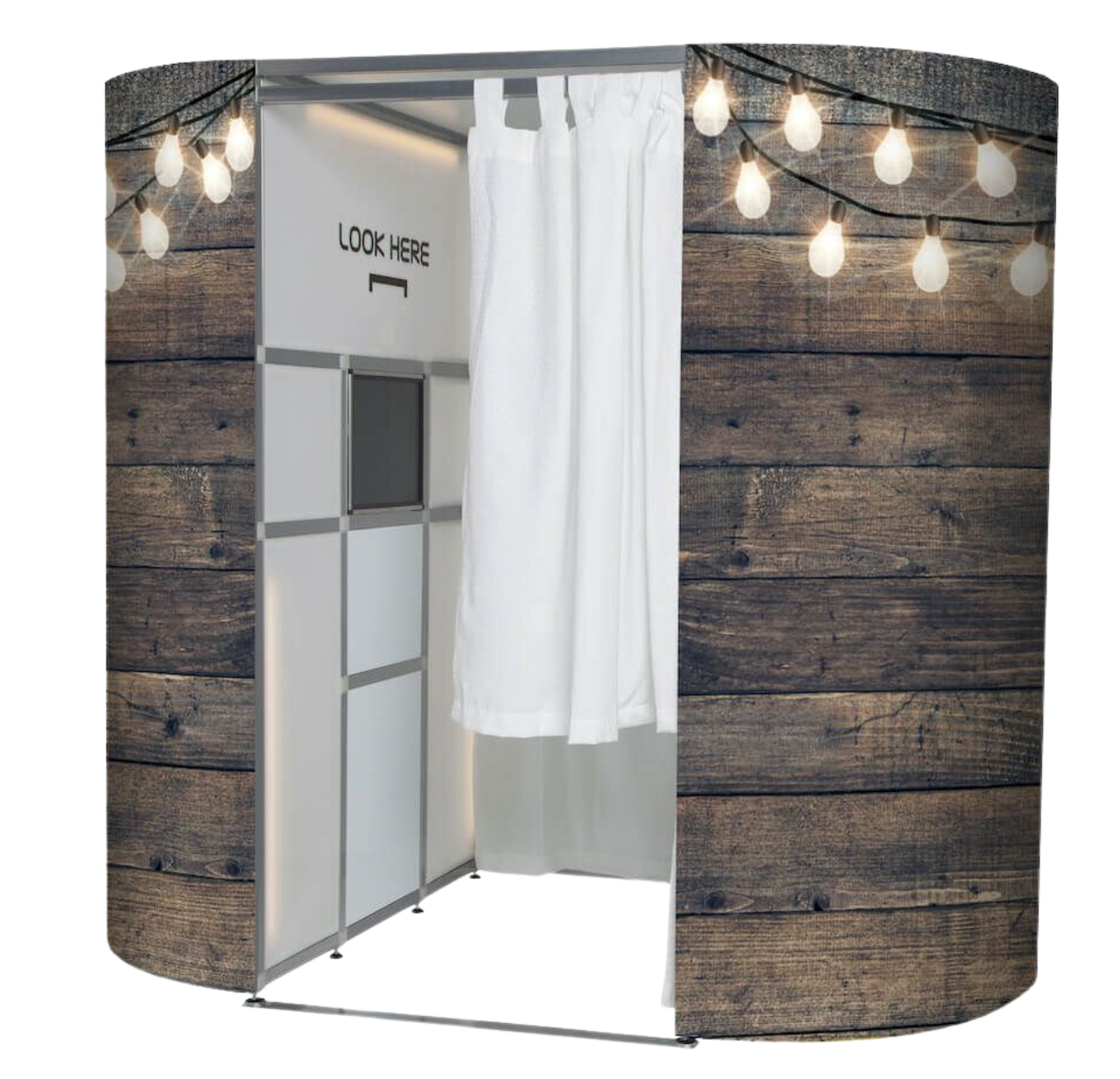 enclosed photo booth